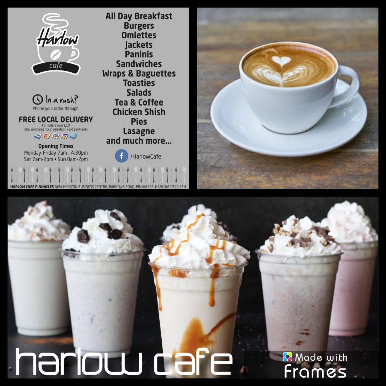 CafeHarlow's profile picture. THE BEST VALUE LITTLE EATERY IN THE HARLOW AREA. GREAT FOOD & SERVICE, GREAT PRICES. VISIT THE CLEAN & FRIENDLY CAFE OR CALL UP FOR A HOME/OFFICE DELIVERY.