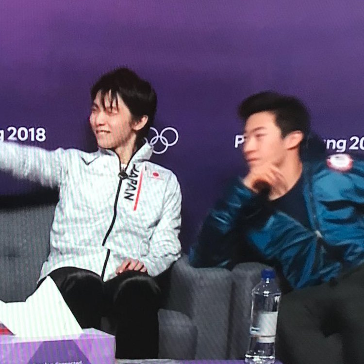 nathan chen and yuzuru hanyu dancing to every song.  DM requests and I will try to get to them as soon as I can.  run by @rhapsodomancer