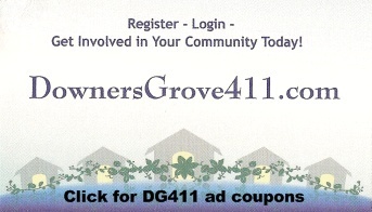 Downers Grove 411 is striving to be THE comprehensive place to come for DG residents to find out all about what's happening in Downers Grove.