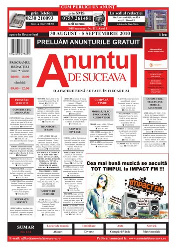 anuntulsuceava's profile picture. Mica publicitate din orasul Suceava !