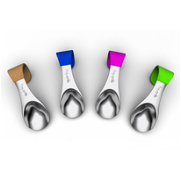MugStir is a portable teaspoon that hangs onto the side of your mug. Use MugStir to replace nasty communal spoons and cut down on waste from disposable stirrers
