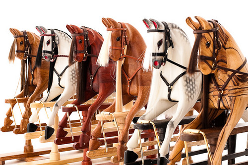 Specialists in beautiful, unique, hand carved Ornamental Miniature Rocking Horses plus woodworking plans and kits to help you carve your own!