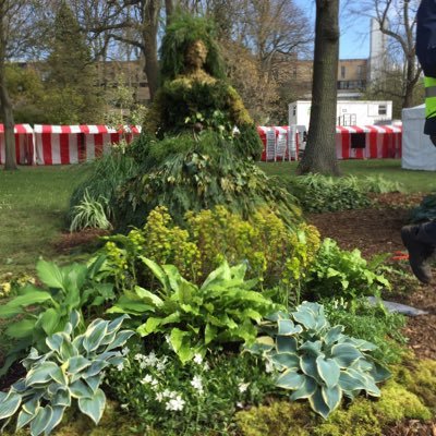 The Green Lady, a spirit that is believed to haunt Caerphilly Castle, is the subject of Bridgend HND Horticultures show feature design for RHS Cardiff 2019.