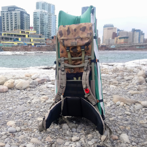Home In A Bag is a portable sleeping bag/tent built into a camping backpack designed to be an outdoor shelter for people facing natural disaster.