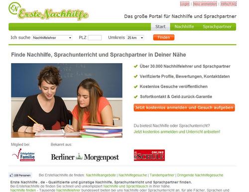 erstenachhilfe's profile picture. ErsteNachhilfe.de - Das große Portal für Nachhilfe, Sprachunterricht & Sprachpartner. Nachhilfelehrer, Sprachlehrer, Unterrichtsjobs Tandempartner finden.