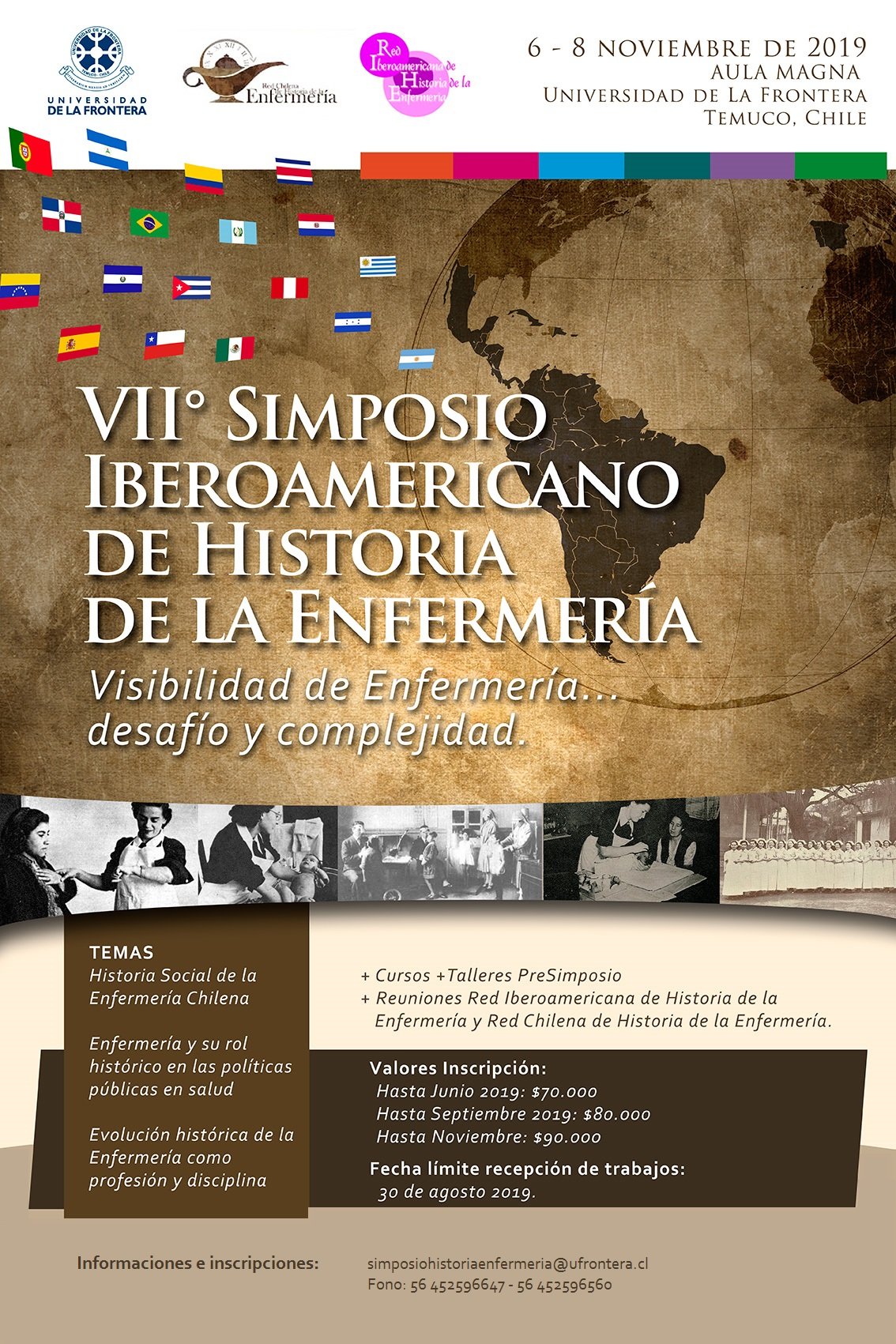 El propósito de este encuentro es contribuir al desarrollo histórico de la enfermería en Iberoamérica, para visibilizar el rol histórico del/a enfermero/a.