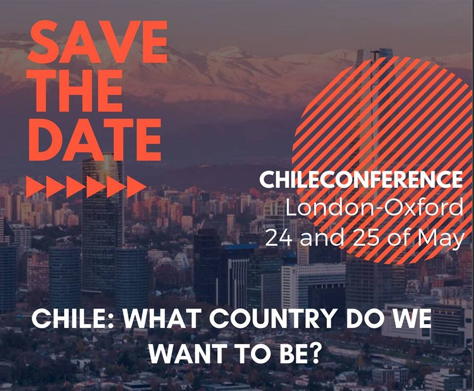 1st Conference on Chilean Public Policy led by Chilean students in the UK - 24th and 25h of May 2019 - London/Oxford https://t.co/5UCzdP1S2e