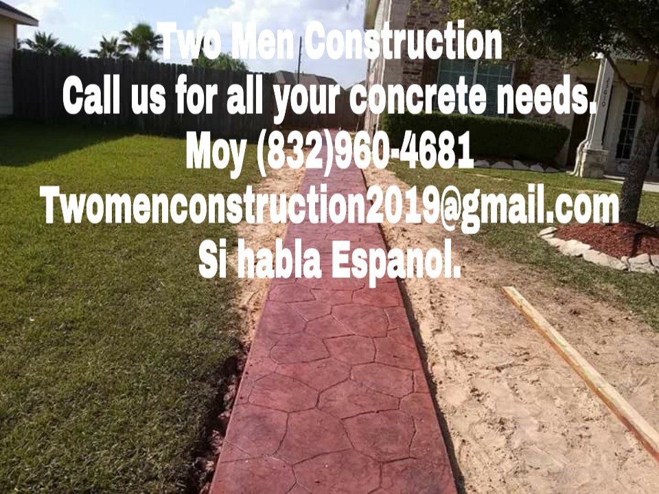 We do All types of concrete work. Including stamped concrete.