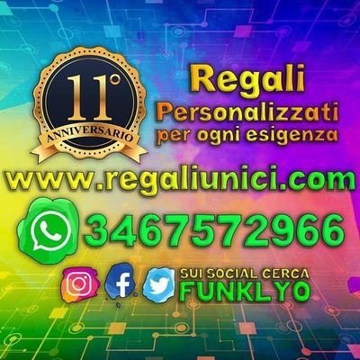 funklyo's profile picture. Tantissimi prodotti da personalizzare, non esitare a contattarmi tramite whatsapp, telegram e messenger al 3467572966 o funklyo