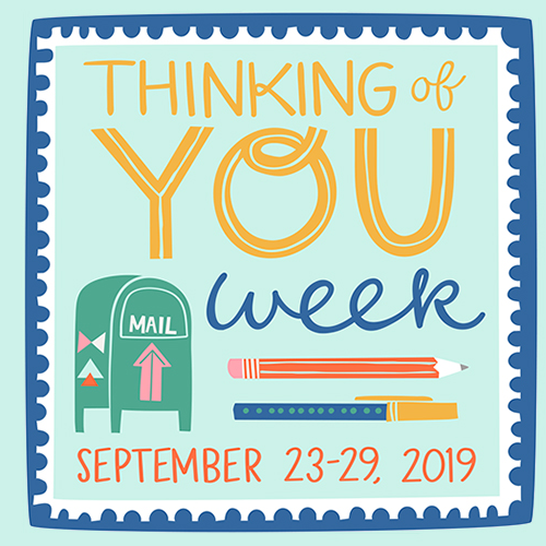 Thinking of You Week is an international movement to celebrate the benefits of sending and receiving hand-written notes.