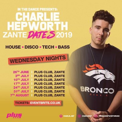 Wednesdays @ Plus Club Zante. An Elrow themed foam party with inflatables, CO2 cannons, confetti & fire breathers hosted by Charlie Hepworth. Tickets available!