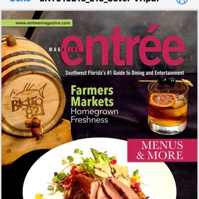 Entree Magazine of Southwest Florida. Follow me to fabulous places and restaurants around town. COVER PHOTO - PINCHERS