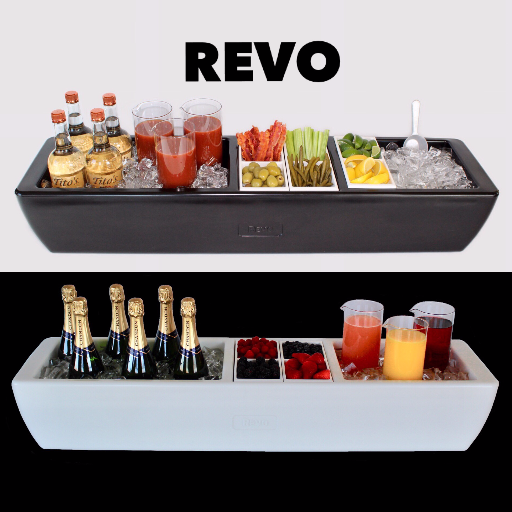 The REVO Party Barge Cooler is great for home entertaining (inside or out). Commercial use in catering, bar services, restaurants, hotels, open houses, events +