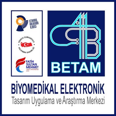 Fatih Sultan Mehmet Vakıf Üniversitesi Biyomedikal Elektronik Tasarım Uygulama ve Araştırma Merkezi (BETAM) resmi twitter hesabıdır.