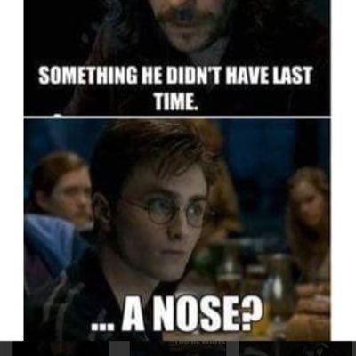 harry potter memes on X: Good old Voldey finally got a nose   / X