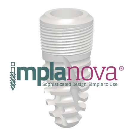 Implanova, a product of Dental Evolutions Inc, is a dental implant featuring a patented self-grafting and self-osteotomizing design using new technologies.
