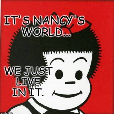 this fan page is devoted to the Nancy Comic strip created by the late Ernie Bushmiller in 1933, it’s for fun and enjoyment purposes. https://t.co/Bxa38r1A6W