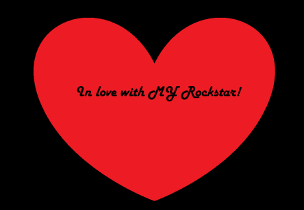 If you're REALLY in love with your rockstart follow us and have fun or not. Haha