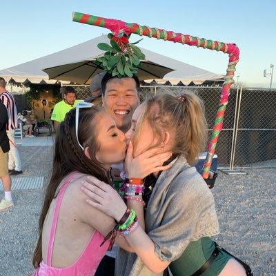 Im your Asian Cupid with the mistletoe. Come find me and say hi and take cute pictures under the mistletoe. Ill post it on here. Follow my insta Loveuwongtime