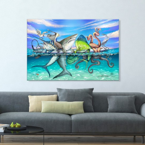 My art is inspired by the laid back coastal/saltwater lifestyle we enjoy here in sunny Florida.