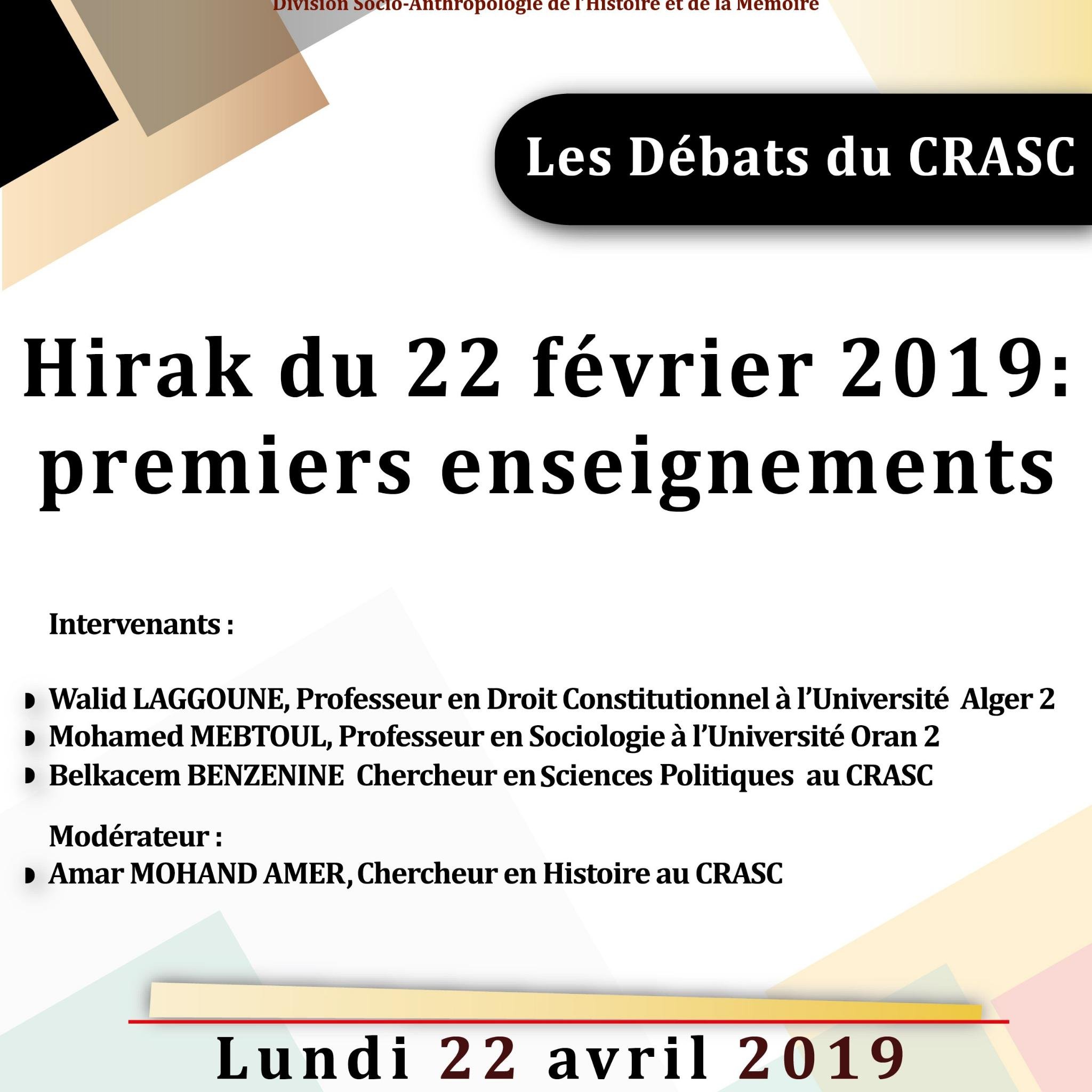 Historien, chercheur au Centre de Recherche en Anthropologie Sociale et Culturelle, CRASC, Oran, Algérie.