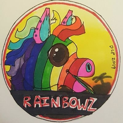 🧵⬆️
📸@thebecwar
✏@Warriorfeather 
Just a rainbow burro, living in a candy world!  Doodler & tanglemaker. It's just Rainbowz all the way down!