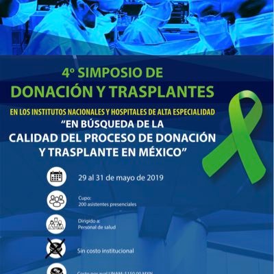 En búsqueda de la calidad del proceso de Donación y Trasplantes en México.