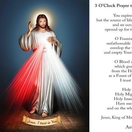 Divine Mercy devotee.Jesus, I trust in you!