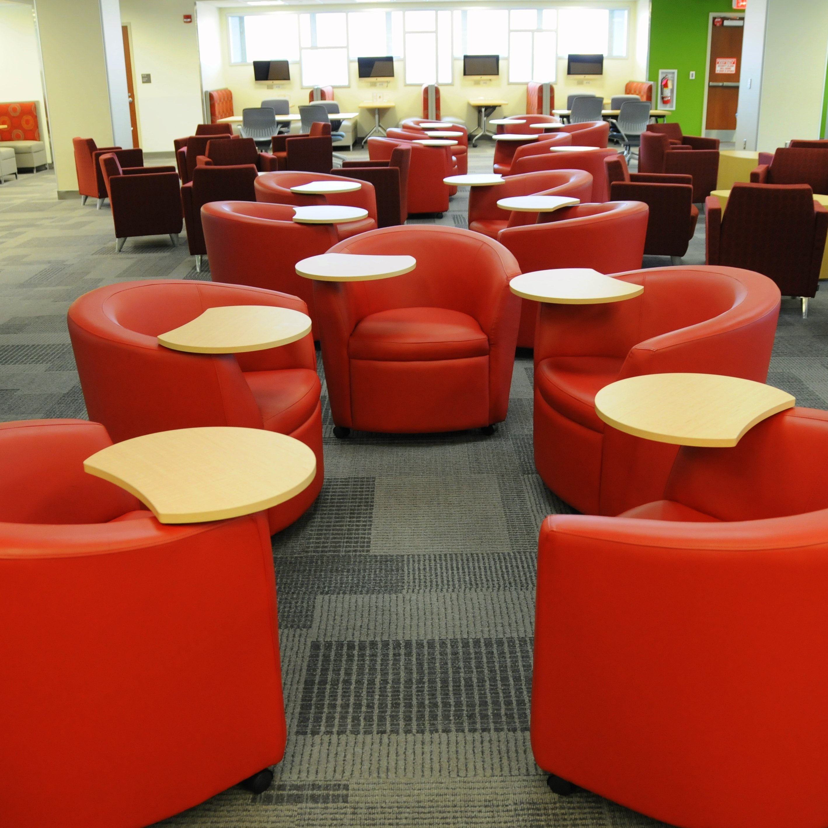 The Learning Commons at Delaware County Community College opened in 2013 and houses Library Services, Tutoring, and Writing Services.
