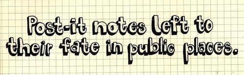 thingswe_forget's profile picture. Post-it notes left to their fate in public places. I'm your post-it man!