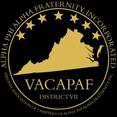 VACAPAF is the 7TH District in the Eastern Region of Alpha Phi Alpha Fraternity, Inc. VACAPAF represents both alumni and college chapters in Virginia