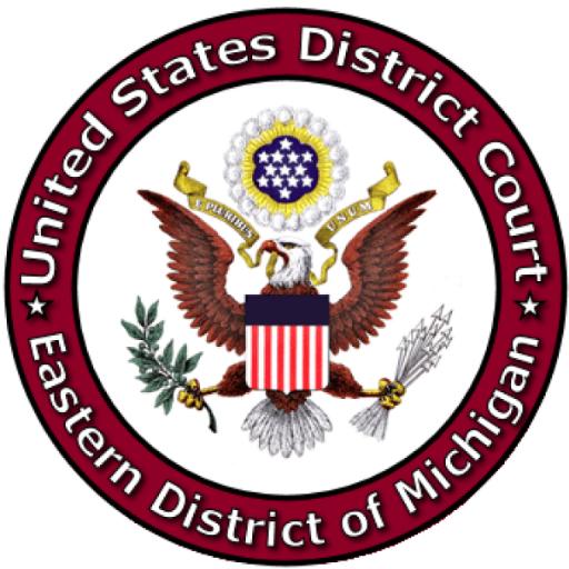 The U.S. District Court for the Eastern District of Michigan has jurisdiction over federal cases, criminal and civil, in Michigan’s eastern Lower Peninsula.