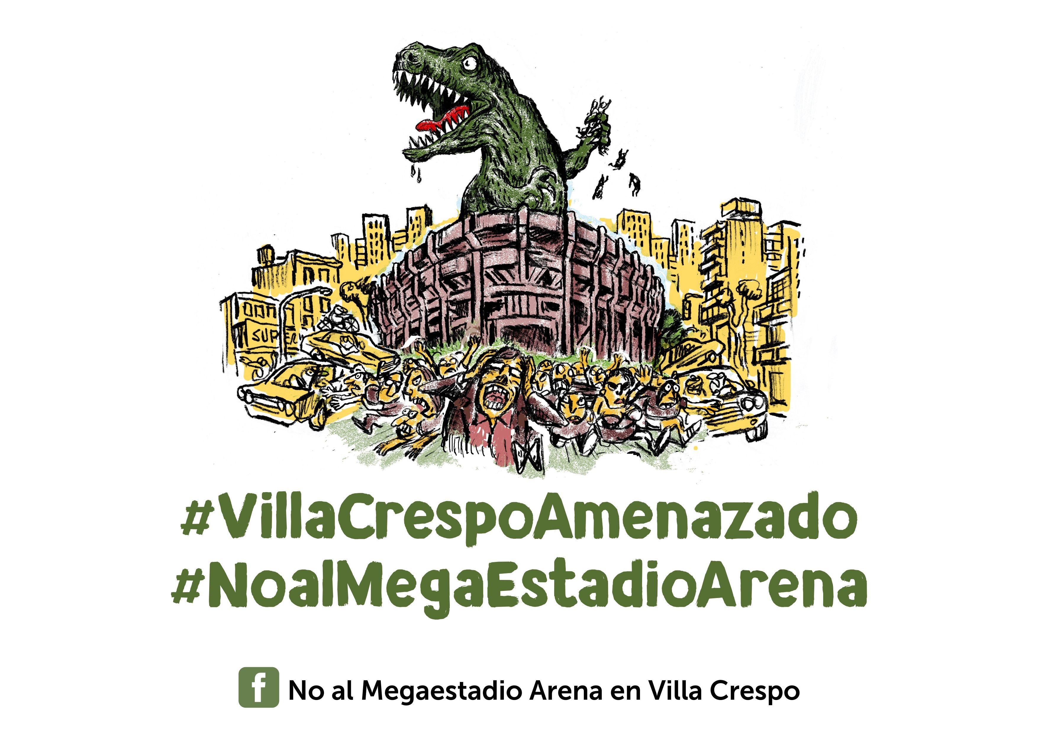 Vecinos Autoconvocados de Villa Crespo. El Movistar Arena destruye nuestro barrio día a día. 
IG: @noalmovistararena // Mail: noalmovistararena@gmail.com