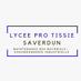 Lycée Professionnel Tissié, Saverdun (@lyceeprotissie) Twitter profile photo Lycée Professionnel Tissié, Saverdun (@lyceeprotissie) Twitter profile photo