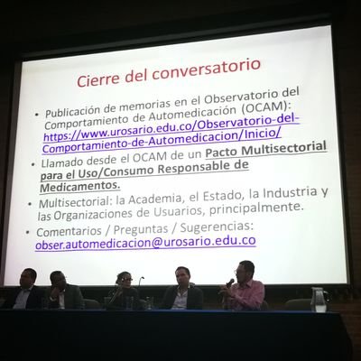 Observatorio del Comportamiento de Automedicación de la Universidad del Rosario