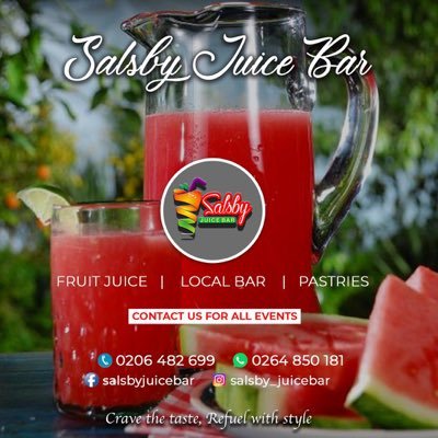 salsby_juicebar's profile picture. Fresh juice, local drinks, pastries and more. Complete services for all events.. Call: 0206482699/WhatsApp: 0264850181