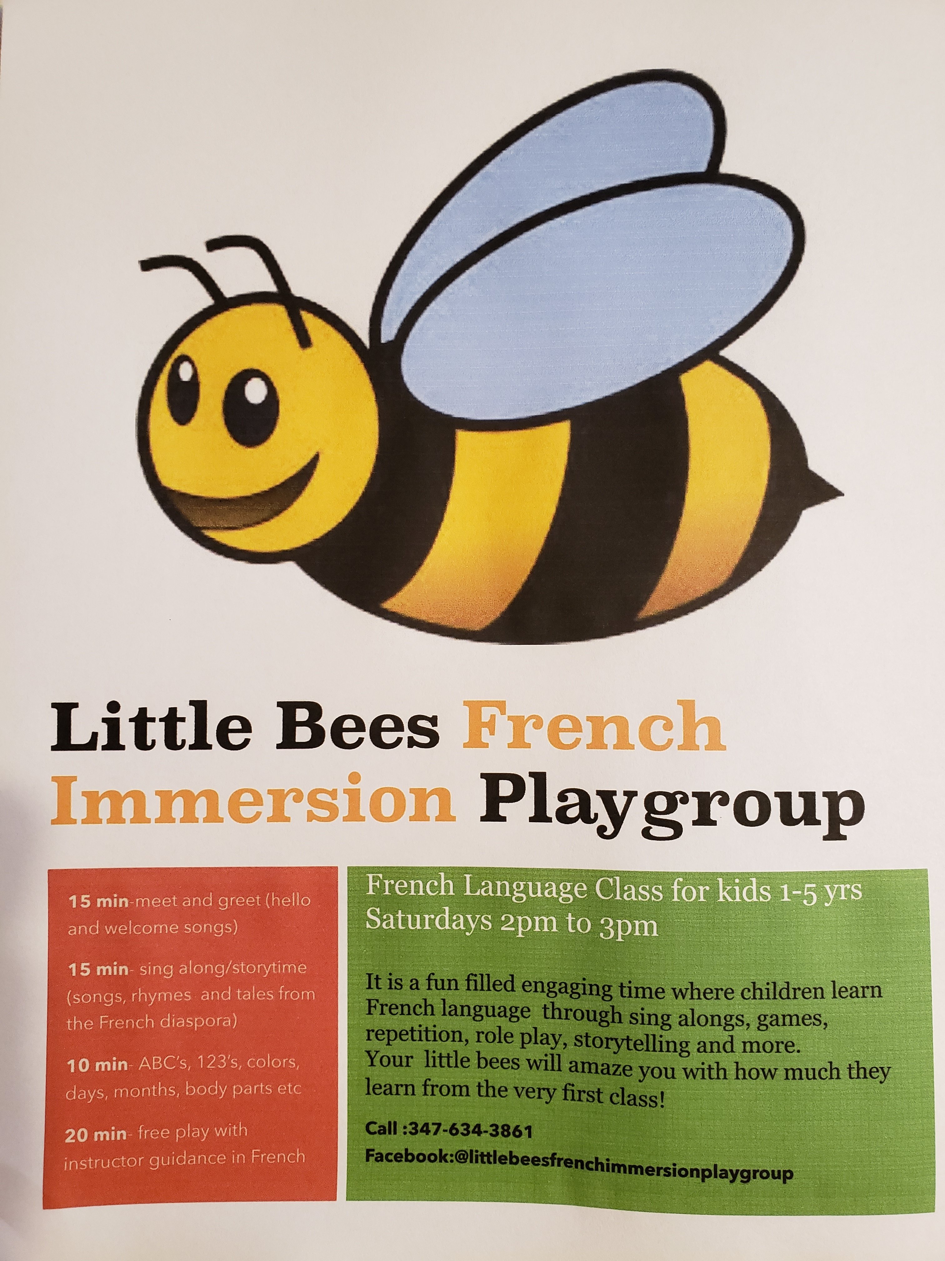 Little Bees Microschool S.T.E.M & French Dual Language Class for Kids including toddlers