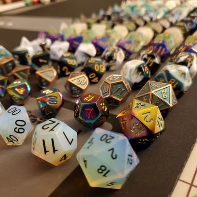 Dice hoards and goblins
#dnd appreciation here 🎲
for all your dnd art and dice hoard needs