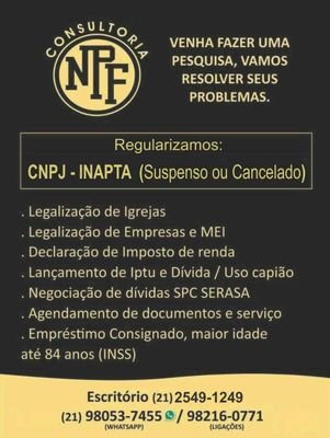 ConsultoriaNpf's profile picture. LEGALIZAÇÃO E CONSULTORIA