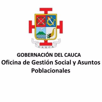 La oficina de Gestión Social y Asuntos Poblacionales de la Gobernación del Cauca, formula, dirige y coordina las políticas sociales y poblacionales