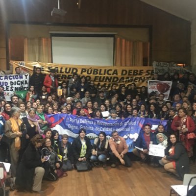 Somos la agrupación Nacional de usuari@s y Consejos de Salud de Chile. Por la defensa de la Salud Pública, No al Lucro en la Salud!