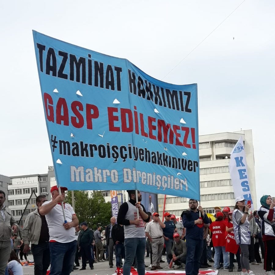 Makro Market'e yıllarını vermiş Samsun bölge işçileri olarak KIDEM TAZMİNATLARIMIZ VE İHBAR ÜCRETLERİMİZ için direniyoruz!