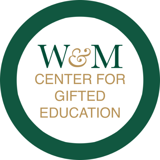 The Center for Gifted Education at William & Mary is a research and development center providing PD, curriculum, K-12 camps, and research in gifted education.