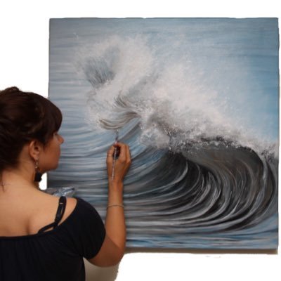 Be with the Sea 🌊 Oil paintings inspired by the healing power of the ocean 🙏🏼 Living in a cottage on the cliffs in the far north of Scotland 🏴.