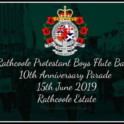 Small Blood & Thunder Flute Band from Loyalist Rathcoole Estate EST 2009