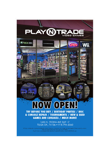 PNT_Gateway's profile picture. The only true video game store in town.  We don't Game and Stop...We Play N Trade.  Come check us out and see for yourself. 918.794.6060. PNTGATEWAY@GMAIL.COM