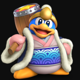 King DeDe Level 9 CPU. Cousin of King DeDeDe.
DM for responses from Bandana Dee. -Bandana Dee