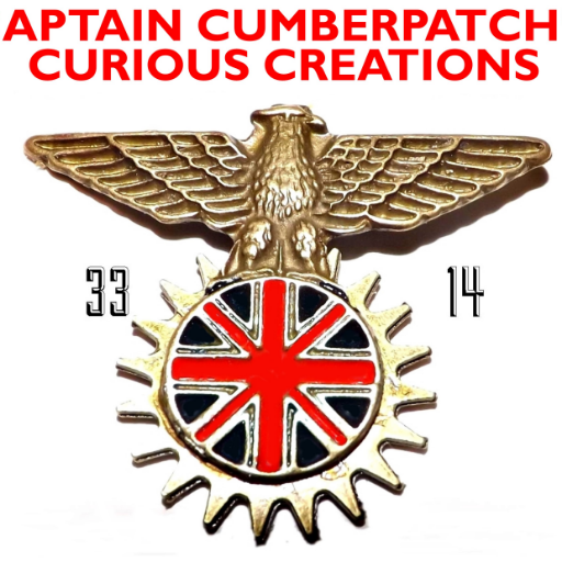 Steampunk medalmaker, also brooches, cufflinks, earrings, keyrings, fridge magnets & commissions.