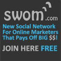 Join SWOM the social network of 100.000+ likeminded marketing people where you get paid for promoting your business!