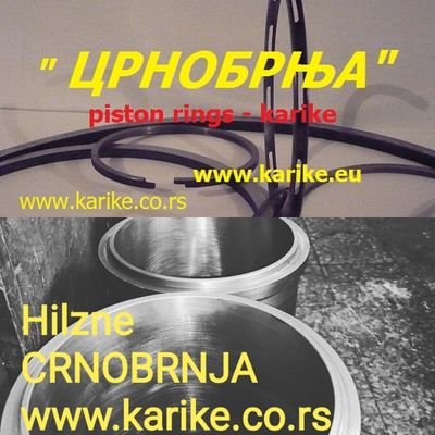 Karike za kompresore i motore. Piston rings, pistons and liners CRNOBRNJA. +38165 5551000